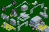 Trumpeter 01098 M1088 FMTV Tractor with AN/TPY-2 X Band Radar 1/35